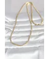 ietaks™ CM 14K Gold Renk Yılan Zincir Model 60 cm Kadın Kolye
