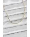 ietaks™ CM 14K Gold Renk Zincirli 60 cm Kadın Kolye
