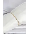 ietaks™ CM 14K Gold Renk Zincirli Model Kadın Bileklik