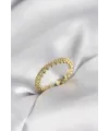 ietaks™ Gold Renk Sıralı Zirkon Taşlı Model Kadın Yüzük