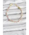 ietaks™ Kare Zirkon Taşlı Gold Renk Kadın Bileklik
