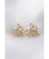 ietaks™ Pirinç Gold Renk Fiyonk Küpe