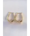 ietaks™ Pirinç Gold Renk İçi Boş Gül Küpe