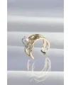 ietaks™ Pirinç Gold Renk İncili Ahtapot Earcuff Küpe