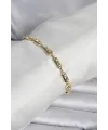 ietaks™ Pirinç Gold Renk Kutup Yıldızı İşleme Kadın Bileklik