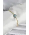 ietaks™ Pirinç Gold Renk Nazar Model Kadın Bileklik