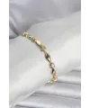 ietaks™ Pirinç Gold Renk Sütun Model Kadın Bileklik