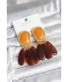 ietaks™ Pirinç Gold Renk Vintage Model Kadın Küpe