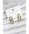 ietaks™ Pirinç Gold Renk Zincir Model Kadın Küpe