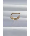 ietaks™ Pirinç Gold Renk Zirkon Taş Kaplama Earcuff Küpe