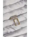 ietaks™ Pirinç Gold Renk Zirkon Taşlı Dikdörtgen Model Seranay Küpe