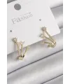 ietaks™ Pirinç Gold Renk Zirkon Taşlı Kadın Küpe