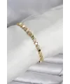 ietaks™ Pirinç Gold Renk Zirkon Taşlı Yıldız Model Kadın Bileklik