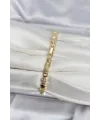 ietaks™ Pirinç Gold Renk Zirkon Taşlı Yıldız Model Kadın Bileklik
