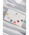 ietaks™ Pirinç Rengarenk Mineli Minimal Kelebek Küpe Seti