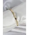ietaks™ Pirinç Zirkon Taşlı Gold Renk Kadın Bileklik