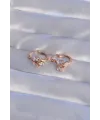 ietaks™ XUPİNG Rose Renk Zirkon Taşlı Halka Küpe
