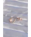 ietaks™ XUPİNG Rose Renk Zirkon Taşlı Halka Küpe