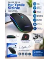 İnce Ergonomik Tasarım 2.4G Kablosuz LED Mouse