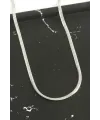 İnce İtalyan Zincir Çelik Kolye 45 cm