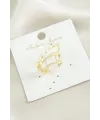 İnci Zirkon Taşlı Lüks Çelik Kıkırdak Küpe
