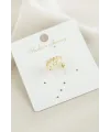 İnci Zirkon Taşlı Lüks Çelik Kıkırdak Küpe