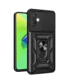 İnfinix Hot 30 4g Kılıf Pars Lens Yüzüklü Silikon - Siyah