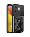 İnfinix Zero 30 4g Kılıf Pars Lens Yüzüklü Silikon - Siyah