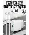 İos Uyumlu Type-c Girişli Hızlı Şarj 15/15 Pro Max Adaptör Ve Kablosu