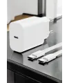 İos Uyumlu Type-c Girişli Hızlı Şarj 15/15 Pro Max Adaptör Ve Kablosu