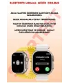 İos Ve Android Uyumlu Akıllı Saat, Nabız Sensörlü, Uyku Takibi, Siyah Silikon Kordonlu