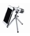 Iphone 5 5S - Iphone 4 4S Için Alüminyum 14X Optik Zoom Yakından Görüntü Çekme Dürbün