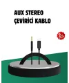 İphone Uyumlu Lightning 3.5mm Aux Adaptör Kablo Stereo Ses Aktarım