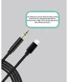 İphone Uyumlu Lightning 3.5mm Aux Adaptör Kablo Stereo Ses Aktarım