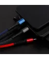 Işıklı Anahtarlık Model 3 İn 1 Usb Çıkışlı Mikro,type-c Ve İphone Uyumlu Şarj Kablosu