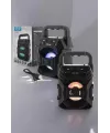 Işıklı Bluetooth Hoparlör Müzik Ve Renkli Işık Taşınabiilir