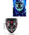 Işıklı Led Maske Parti Eğlence Maskesi Hallowen Neon Maske