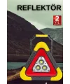 Işıklı Üçgen Reflektör Led Projektör Acil Durum Feneri Flaşör 500 Lümen