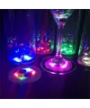 Işıklı Yapışkanlı Bardak Altı Aparatı Ledli 3 Modlu 6 Cm Çap 1 Adet