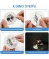Işıklı Yapışkanlı Bardak Altı Aparatı Ledli 3 Modlu 6 cm Çap 1 Adet