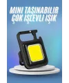Işıldak Usb Şarjlı Cep El Feneri Taşınabilir Mini Led Işık Çok Fonksiyonlu