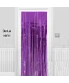 Işıltılı Duvar ve Kapı Perdesi Mor Renk 90x200 cm