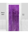 Işıltılı Duvar ve Kapı Perdesi Mor Renk 90x200 cm