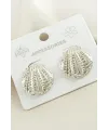 İstiridye Metal Küpe
