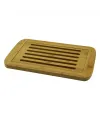 Izgaralı - Hazneli  Ahşap Bambu Kesim Panosu  21x36cm
