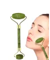 Jade Roller Ve Gua Sha Taşı Yüz Bakım Masaj Seti