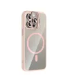 Joko Apple İphone 14 Pro Max Remim Lensli Magsafe Standlı Kapak - Pembe
