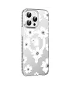 Joko Apple İphone 15 Pro Max Floral Magsafe Kapak - Beyaz