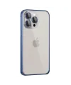 Joko Apple İphone 15 Pro Max Metal Bumper Mat Kapak - Lacivert