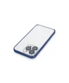 Joko Apple İphone 15 Pro Max Metal Bumper Mat Kapak - Lacivert